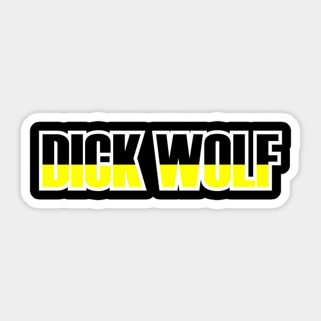 Dick Wolf Sticker by Abd Official Store